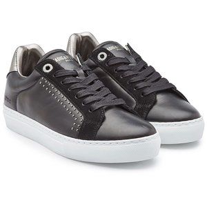 ZADIG AND VOLTAIRE BLACK LEATHER SNEAKERS